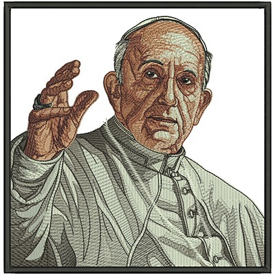 Matriz de matriz Matriz De Bordado Papa Francisco 2